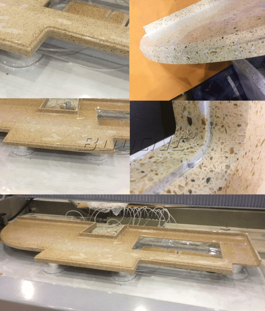 Stone cutting and polishing machine Sample