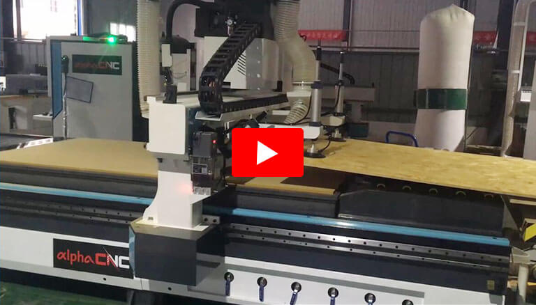 CNC Nesting Machine for OSB Sofa Keel Cutting with Automatic Loading System ATC CNC Router