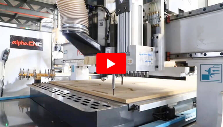 Carousel Automatic Tool Change ATC CNC Router Cabinet Making CNC Nesting Kitchen Cabinets Door Drilling Shaping Cutting with Boring Head Drilling Bank