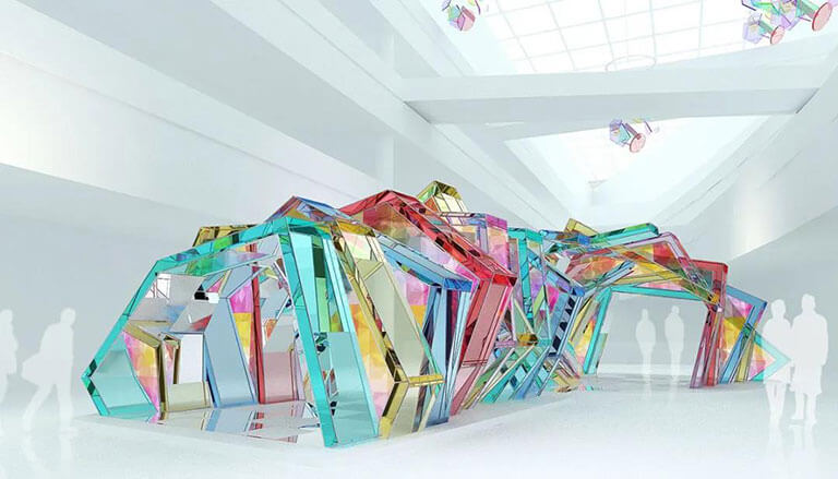 Color acrylic material board