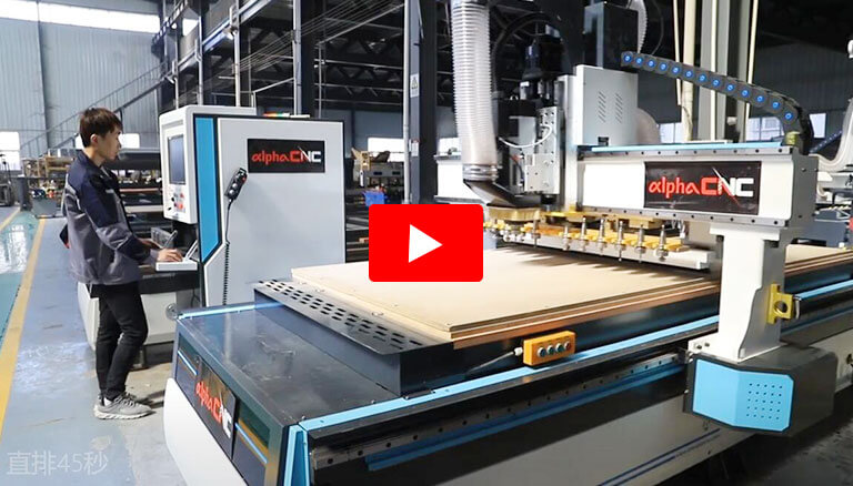 Fast Tool Change Linear ATC CNC Router Cabinet Making CNC Nesting Kitchen Cabinets Door Shaping Cutting