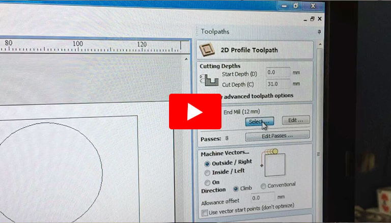 How to use the Vectric Aspire to make the Tool Path for the Pneumatic Multi-process CNC Ruter