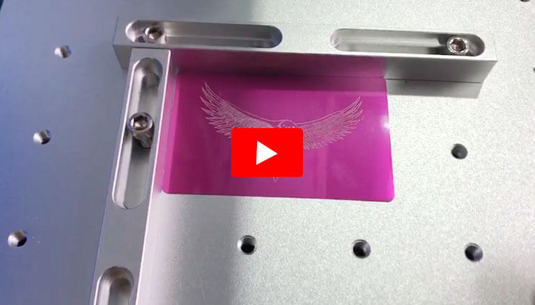 fiber laser marking machine for eagle pattern.