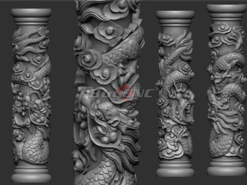 4 Free stl files for cnc router for making round object