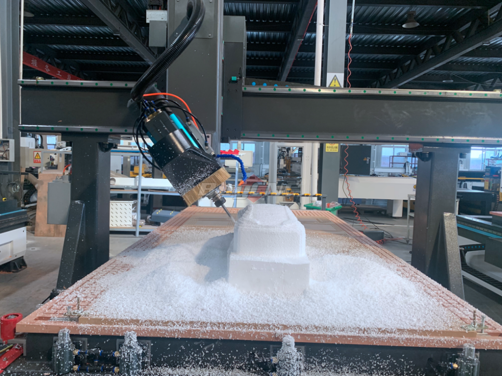 4 axis cnc 3d router cut sample