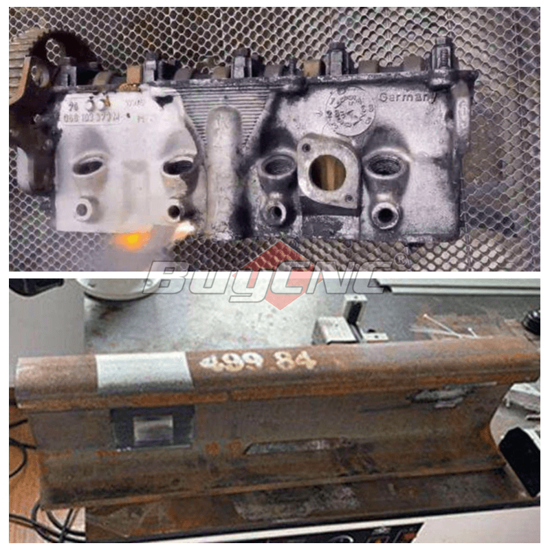 100w laser clean sample