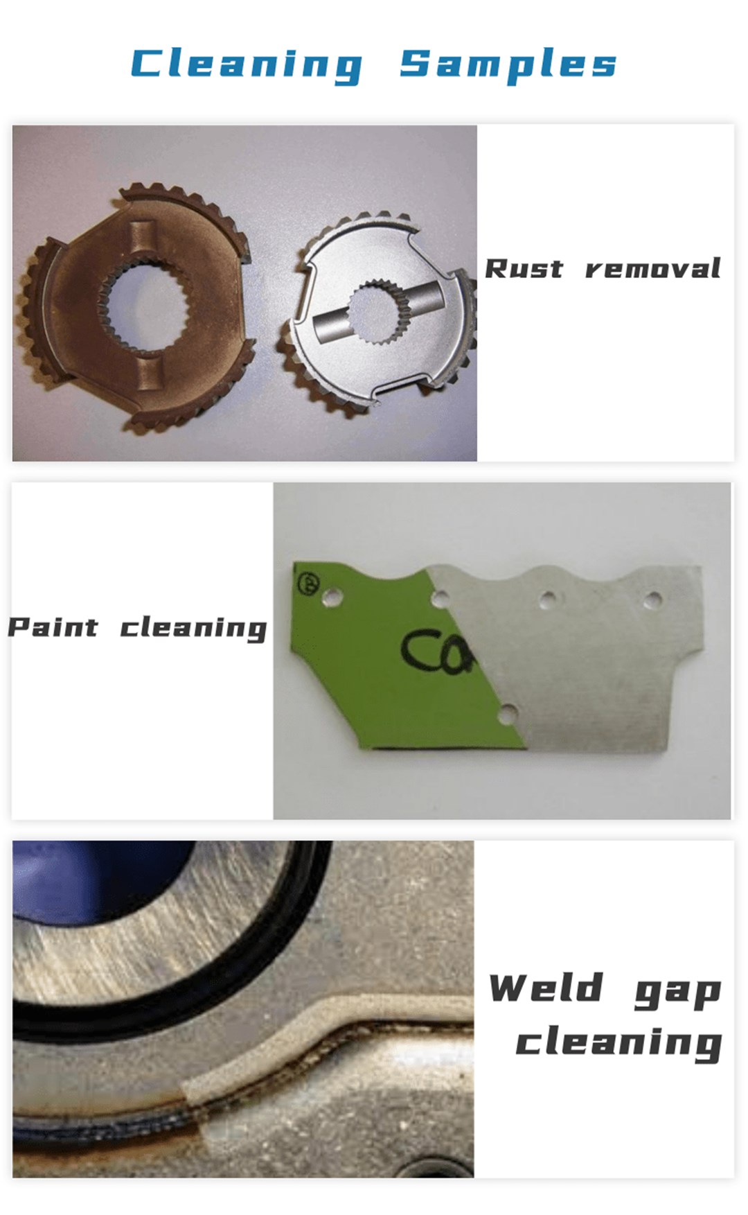 laser rust clean machines sample