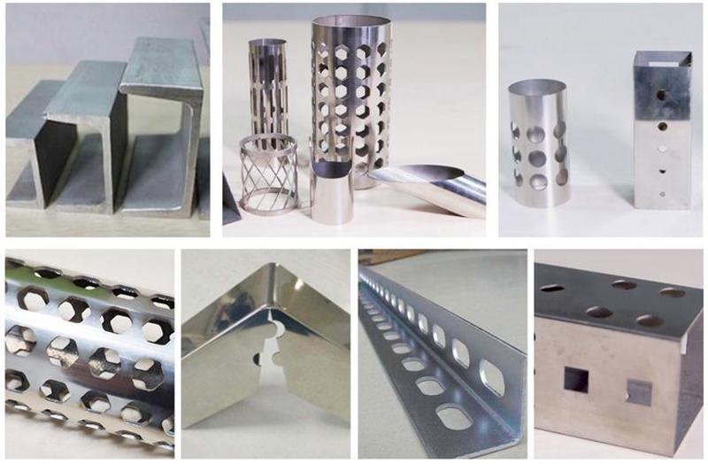 automatic pipe fiber laser cutting machine cutting sample